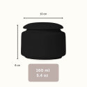 Personalised Ceramic Dog Urn – Pet Cremation Urn for Ashes with Name, Dates, Minimalist Dog Illustration & Tribute