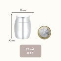 Personalised Dog Urn with Engraved Photo Drawing on the lid – Mini Keepsake Urn with Name