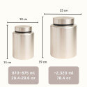 Personalised Dog Urn with Photos in a Paw-shaped Frame – Engraved Cylinder Stainless Steel Memorial Urn  with Name & Dates