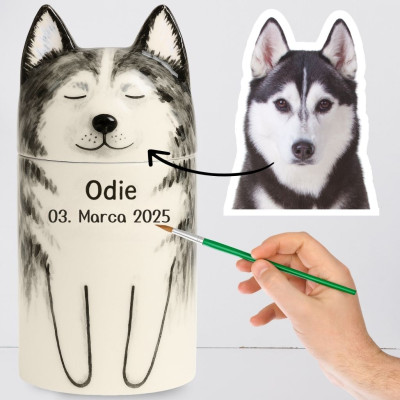 Personalizovaná ručne maľovaná keramická urna...