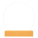 Personalised Dog Memorial Light with Photo – Round LED Pet Tribute Lamp with Engraved Name & Dates on Acrylic Plaque