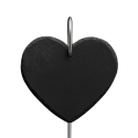 Personalised Heart Dog Grave Marker with Metal Hook Stake – Slate Pet Memorial Garden Plaque with Name, Dates & Tribute
