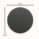 Personalised Round Dog Grave Marker with Photo – Slate Pet Memorial Garden Plaque with Name & Dates