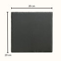 Personalised Square Dog Grave Marker – Slate Pet Memorial Garden Plaque with Name, Dates & Tribute